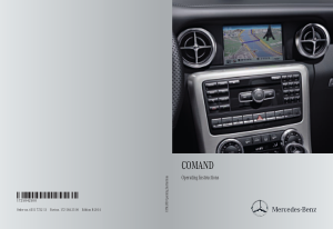2014 Mercedes Benz M GL SLK C GLK E CLS CLA B COMAND Operator Instruction Manual